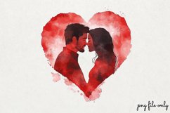 Red Valentines Day Clipart PNG Product Image 1