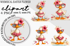 Whimsical Easter Flower Clipart Product Image 1