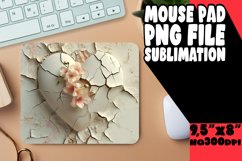 Whimsical Serenity 3D Heart Mousepad Product Image 1