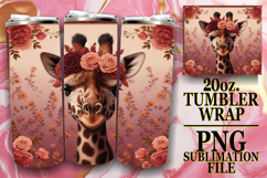RADIANT MOMENTS 20oz TUMBLER WRAP, Giraffe Product Image 1