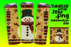 20oz Tumbler Template for All Occasions , Snowman Product Image 1