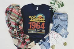 Vintage 1964 Limited edition SVG - 59th Birthday SVG T-shirt Product Image 2