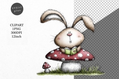 Bunny Clipart, Easter Clipart, Whimsical Clipart, Product Image 1