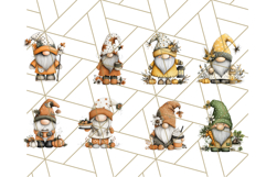 Thanksgiving Gnome Clipart PNG Cute Fall Gnomes, Gnome Png Product Image 4