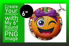 Stylish Round Design for Sublimation , Cute Pumpkin Product Image 1