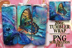 Sparkling Butterfly Pattern for Teardrop Earrings 20oz Product Image 1