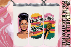 Cozy Sublimation 20oz tumbler wrap, Juneteenth Product Image 1