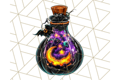 Bright Halloween Potion Bottle PNG Clipart, Holiday Elements Product Image 4