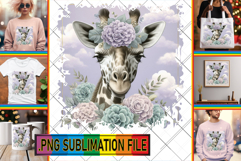 Cheerful TSHIRT Designs Magic PNG, Giraffe Product Image 1