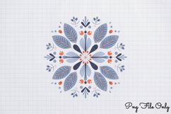 Scandinavian Folk Art Winter Clipart PNG Product Image 1