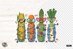 Patriotic Vegetables Clipart Product Image 1