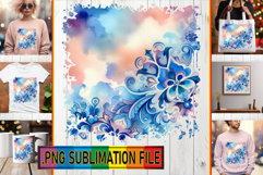 Timeless TSHIRT Magic PNG, Watercolor Pattern Product Image 1