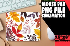 Vibrant Autumn Watercolor Mouse Pad for Fall Product Image 1