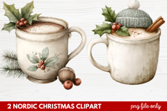 2 Nordic Christmas Clipart | Scandinavian Holiday PNG Product Image 1