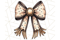 Western Style Bow PNG, Cute Cowboy, Cowgirl Coquette Png Product Image 4