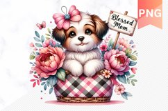 Blessed mom Sublimation - Mother&#039;s Day Clipart PNG Product Image 1