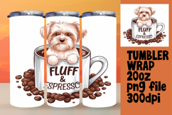 ELEGANT 20oz Tumbler Design for Any Occasion , Coffee Dog Product Image 1