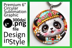 Dynamic Circle Design Coaster Template , Sweet Animals Product Image 1