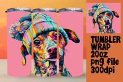 Joyful Doggie Sublimation Tumbler Product Image 1