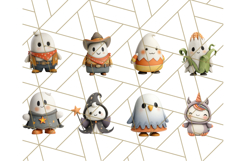 Cute Halloween Ghost Clipart Costume PNG, Halloween Png Product Image 4