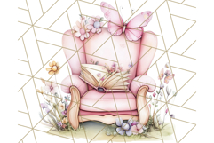 Bookish Fairy PNG Clipart, Whimsical Reading Elements Png Product Image 4