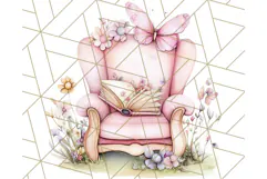 Bookish Fairy PNG Clipart, Whimsical Reading Elements Png Product Image 4