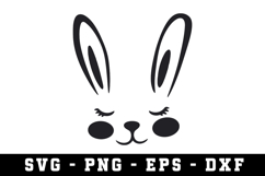 Bunny Ear &amp; Face SVG | SVG Cut files | Cricut Product Image 1