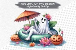 Halloween Ghost - Halloween clipart Sublimation PNG Design Product Image 1
