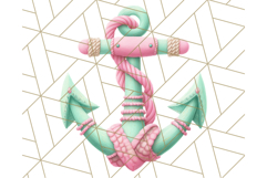 Pink and Mint Summer Clipart PNG Beach Icons, Summer Fun Png Product Image 4