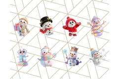 Adorable Snowman Character PNG Clipart Product Image 8