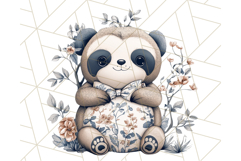 Blue Floral Stuffed Animal Clipart PNG, Cute Stuffed Animals Product Image 4