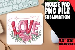 Unique Desk Mat Sublimation PNG, Valentines Product Image 1
