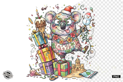 Whimsical Christmas In July Animals Clipart Product Image 1