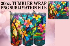 Colorful Stained Glass Tree 20oz Sublimation Wrap Art Product Image 1