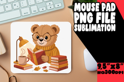 COZY MOUSE PAD INSPIRATIONAL ART, Cute Bear Product Image 1