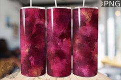 Burgundy Alcohol Ink Tumbler Wrap - High Quality 300 Dpi Product Image 1