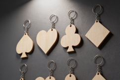 46Pcs Keychain Blank Bundle LaserCut Templates Geometric Sha Product Image 3