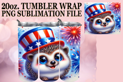 Cheerful Sublimation 20oz tumbler wrap, USA Animals Product Image 1