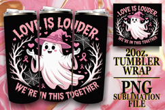ENCHANTED GIFT 20oz TUMBLER WRAP, Ghost Cancer Product Image 1