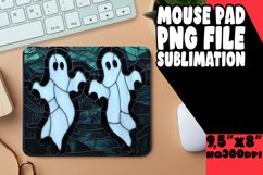 Charming Autumn Stained Glass Design Mouse Pad Product Image 1