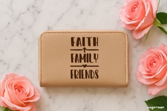 Faith Family Friends SVG Engraved | Faith SVG Product Image 1