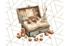 Cozy Cabin Critters Clipart PNG, Fall Animal Png Product Image 4