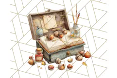 Cozy Cabin Critters Clipart PNG, Fall Animal Png Product Image 4