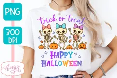 Trick or treat PNG for sublimation | Hapy Halloween PNG Product Image 4