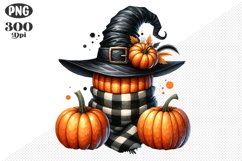 Halloween Pumpkins Sublimation - Clipart PNG Design Product Image 1