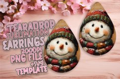 Bold Teardrop Design for Crafting , Snowman Product Image 1