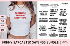 15 Funny Sarcastic Sayings SVG Bundle V2 Product Image 1