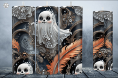 4 Ghost Tumbler Wrap Sublimations, 20 oz Product Image 4