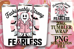 GENTLE SPIRITS 20oz TUMBLER WRAP, Ghost Cancer Product Image 1