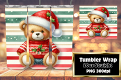 Stylish 20oz Tumbler Template , Teddy Bear Product Image 1